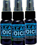 Liquidhealth Clear Voice Oral Throat Spray Singing Ease Clarity Soothing Dampener Moisturizer Relief Vocal Eze Reducer Booster Treatment Fresh Mint Flavor (3pack)