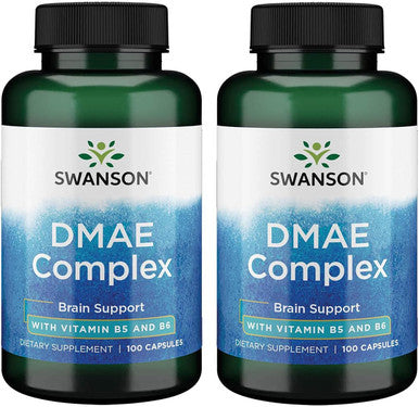 Swanson Dmae Complex 130 Milligrams 100 Capsules (2 Pack)
