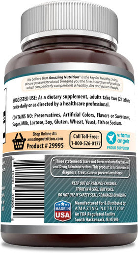 Amazing Nutrition Formulas L Citrulline 2000mg Per Serving 120 Tablets Supplement | Amino Acid Supplement for Men & Women | Non-GMO | Gluten | Made in USA