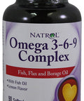 Natrol Omega 3 3-6-9 Complex 90 SFGL (pack of 3)