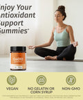 Herbamama Coq10 Gummies - 200Mg Coenzyme Q10 For Antioxidant Support - Vegan Non-Gmo Daily Energy Support Supplement - 90 Pectin-Based Banana-Flavored Chews