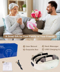 Electric Neck And Shoulder Massager With Heat, Cordless Kneading Back Trapezius Shiatsu Massage Pillows For Pain Relief Deep Tissue Ideals