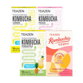 Teazen 4 Flavors 40 Sticks Variety Pack Kombucha Lemon Peach Pineapple Mango Guava (40 Sticks)