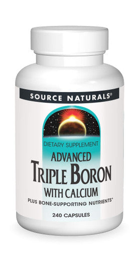 SOURCE NATURALS Advanced Triple Boron with Calcium Capsule, 240 Count