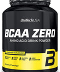 BioTechUSA BCAA Zero Sugar- Flavoured Amino Acid Drink Powder, with L-leucine, L-isoleucine and Vitamin B6, 700 g, Lemon Ice Tea