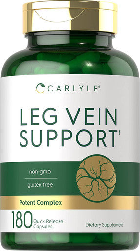 Carlyle Leg Vein Supplement | 180 Capsules | Supports Healthy Vein Function | Non-Gmo, Gluten Free