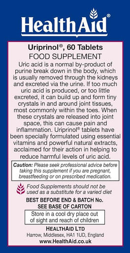 HealthAid Uriprinol 60 Tablets