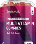 WeightWorld Multivitamin for Women and Men Immunity Bone Health Energy and Daily WellBeing 14 Key Vitamins A C D3 B6 B12 and Biotin HalalSuitable Veg Multivitamin Gummies for Adults 120 Ct