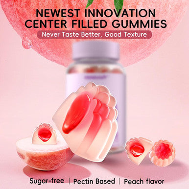 Sugar Collagen Gummies For Women, Super Strength 2500Mg Hydrolyzed Collagen Peptides Gummies With Biotin,Vitamin D3,E,C,B12,Zinc For Skin, Nail, Hair,Bone,JointÃƒÂ¢Ã¢â€šÂ¬Ã¢â‚¬Å“Natural Peach Flavor,120 Gummies