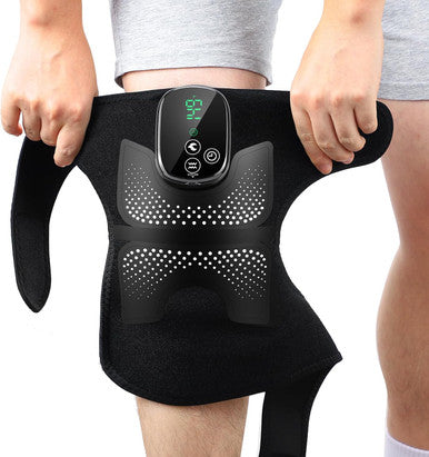 Democe Cordless Red Light Therapy For Knee Knee Massager With Heat Heated Knee Brace Knee Massger For Pain Relief Upgrade 4 Massage Area Knee Brace 660Nm & 850Nm Red Light For Knee Elbow Shoulder