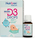 Vitamin D Drops for Babies and Infants with MCT oil, Easy to Use, Premium Quality, Liquid Supplement for Easy Absorption, 120 Days Supply, Nutronic
