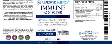 Approved ScienceImmune Booster Extra Strength Support Elderberry Extract Echinacea Vitamin D3 and C Zinc All Natural 180 Capsules 3 Months Supply