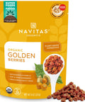Navitas Organics GoldenberriesÃ¢â‚¬â€œ For Healthy Snacks, Topping, Baking & More Ã¢â‚¬â€œ Dried Fruit Ã¢â‚¬â€œ No Added Sugar & Sulfite Free Ã¢â‚¬â€œ USDA Organic, Non GMO, Kosher, Gluten Free, Vegan (8oz. Bag, 8 Servings)