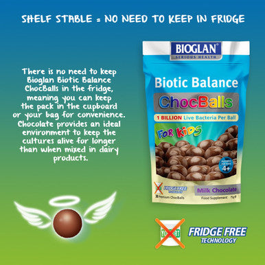 Bioglan Biotic Balance Milk ChocBalls, Pack of 30
