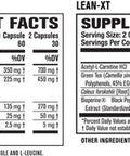 Burn XT Thermogenic Fat Burner Lean XT Caffeine Weight Loss Supplement