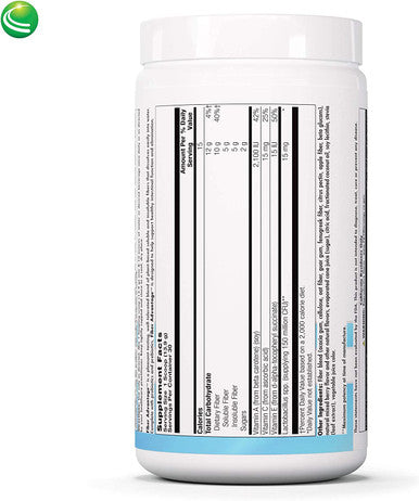 Nutra BioGenesis - Fiber Advantage - Fiber Blend, Probiotics & Vitamin A to Help Support Bowel Regularity & Intestinal Function - Gluten Free, Powder - 416 g