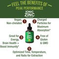 Ionic Liquid Zinc Sulfate Drops. Ultra High Absorption Compared To Other Vegan Zinc Supplements. For Immune Support, Brain, Energ
