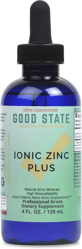 Good State Liquid Ionic Zinc Plus - Ultra Concentrate (10 Drops Equal 15 Mg - 200 Servings Per Bottle)