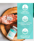 SkinnyFit Daily Glow: Hair, Skin and Nails Supplement for Youthful-Looking Skin, Brighter Complexion, (60 Capsules)