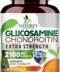 Glucosamine Chondroitin MSM Turmeric Boswellia 2100mg - Max Strength Joint Comfort Support - Dietary Supplement with Bromelain, Supports Healthy Joint Structure, Function & Comfort - 180 Capsules