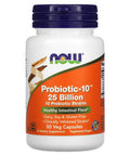 Now Foods Probiotic-10, 25 Billion Capsules, 50-Count