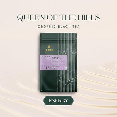 Luxmi Estates - Queen of the Hills - Organic Black Tea - Loose Leaf - 250g (125 cups) | Freshly Harvested Organic Darjeeling Tea | Best Natural Flavor Tea The World Has To Offer
