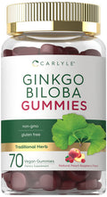 Carlyle Ginkgo Biloba 300Mg | 70 Gummies | 45:1 Leaf Extract | With Natural Peach Raspberry Flavor | Vegan, Non-Gmo, Gluten Free