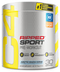 C4 Ripped Sport Pre Workout Powder Arctic Snow Cone - NSF Certified for Sport + Sugar Free Preworkout Energy Supplement for Men & Women - 135mg Caffeine + Weight Loss - 30 Servings