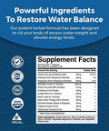 Water Away Pills Diuretic Supplements - Water Retention Pills for Kidney Cleanse Water Balance with Vitamin B6 Potassium Chloride Dandelion Root and Green Tea Extract - Water Pills for Men and Women
