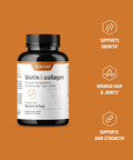 Collagen Biotin Capsules Hair Nails And Skin Vitamins For Women Supplements For Hair Growth Joint Support Vitamins For Women Collagen And Biotin Keratin Vitamin B7 Bamboo Kelp 60 Capsules
