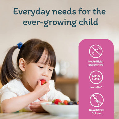 Organika Kids Liquid Calcium Plus- With Vitamins D3 And K2- Healthy Bone And Teeth Development- Mixed Berry Flavour- 450Ml