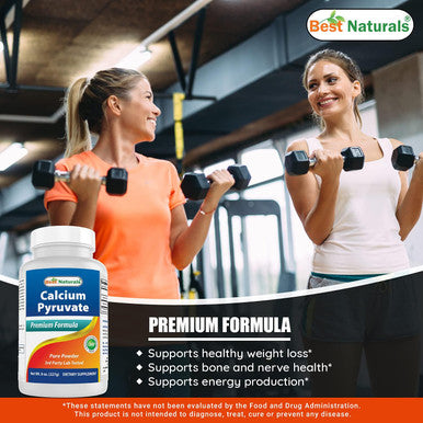 Best Naturals Calcium Pyruvate Powder 8 OZ (8 OZ (Pack of 1))