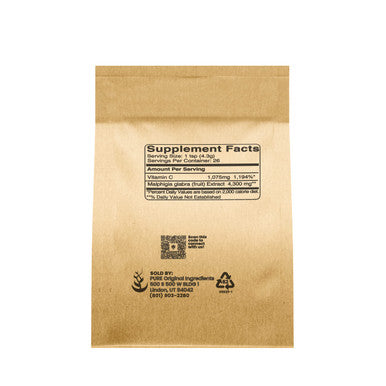 PURE ORIGINAL INGREDIENTS Acerola Cherry Powder 4Oz Non-Gmo, Gluten Free, Eco-Friendly Packaging