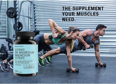 Naturiste Magnesium Citrate Men/Women Supplement - Fast action - 100 capsules - 100mg