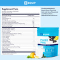 Equip Foods Pure Pre All Natural Pre-Workout Powder | Green Tea Caffeine Sea Salt EAA Vitamin C B6 B12 L-carnitine Agnine | Naturally Boosts Workouts | 30 Servings BlackBerry Lemon Caffeinated