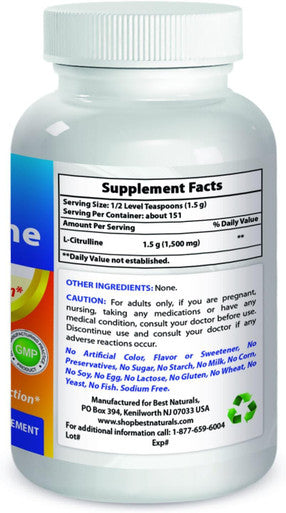 Best Naturals L-Citrulline Powder 8 OZ (8 OZ (Pack of 1))