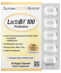 Lactobif Probiotics, 100 Bllion Cfu, 8 Active & Clinically Researched Probiotic Strains, Soy-Free, Sugar-Free, Vegetarian, Individually Double-Foil Blister Sealed, 30 Veggie Capsules