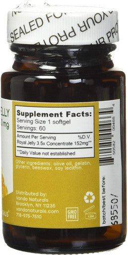 APIHAUS Royal Jelly Softgels, 500mg, 60 Count