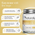 Naturallymum NaturallyMum Kids Magnesium Bedtime Lotion | Support for Sleep Heart Bone Nerve Gut and Muscle Health | Alternative to Melatonin | Topical Cream Safe for Kids | Vanilla | 4.2 fl oz