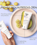 Yon-Ka Nutri-Defense Creme (50ml) Nourishing Dry Skin Facial Moisturizer, Rich Shea Butter Treatment Cream with Prebiotics and Probiotics, Dry and Sensitive Skin, Paraben-Free