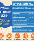 2000Mg Liposomal Glutathione Liquid, 98% Absorption, Glutathione Liquid Supplement, Active Form L- Glutathione, Powerful Antioxidant Non-Gmo For Immune System, Aging Defense, Detox, 2 Fl.Oz