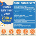 2000Mg Liposomal Glutathione Liquid, 98% Absorption, Glutathione Liquid Supplement, Active Form L- Glutathione, Powerful Antioxidant Non-Gmo For Immune System, Aging Defense, Detox, 2 Fl.Oz