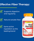 Rite Aid Fiber Therapy, Psyllium Husk Fiber Capsules, 0.52g - 320 Count | Constipation Relief | 100% Psyllium Husk Fiber | Helps Restore Regularity | Promotes Heart & Digestive Health