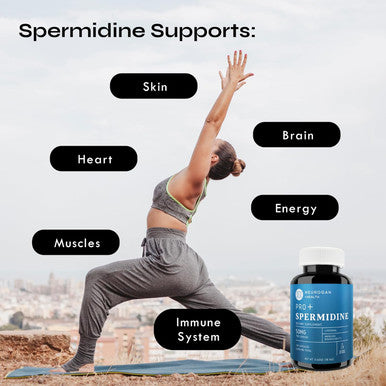 Neurogan Spermidine Pro Supplements Capsules - Enhanced Absorption For Cellular Regeneration, Energy, Healthy Aging & Focus - Spermidine Supplements For Women & Men, Take 1 Daily (50Mg, 120 Capsules)