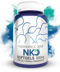 NKO Krill Oil Softgels | 500mg | 180 Count | Contains + EPA and Astaxanthin | Omega 3 Supplement | Nootropic | Supports Cardiovascular + Joint Health