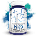NKO Krill Oil Softgels | 500mg | 180 Count | Contains + EPA and Astaxanthin | Omega 3 Supplement | Nootropic | Supports Cardiovascular + Joint Health