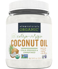Viva Naturals Organic Coconut Oil, 32 fl oz ÃƒÂ¢Ã¢â€šÂ¬Ã¢â‚¬Å“ Unrefined, Cold-Pressed Extra Virgin Coconut Oil, USDA Organic & Non-GMO, Natural Cooking Oil, Hair Oil & Skin Oil