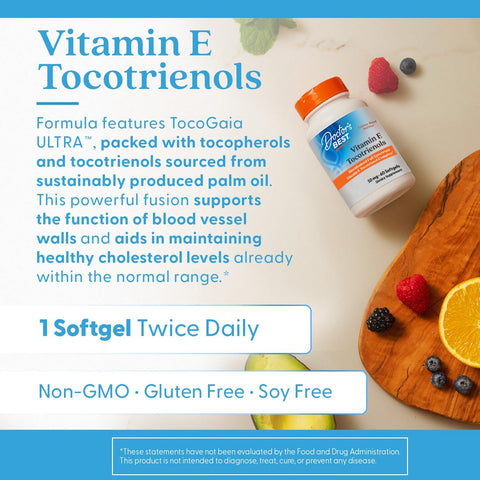 DoctorS Best Vitamin E Tocotrienols Contains Tocogaia Ultraa A Za Bioenhanced Full Spectrum Vitamin E Complex 60 Count