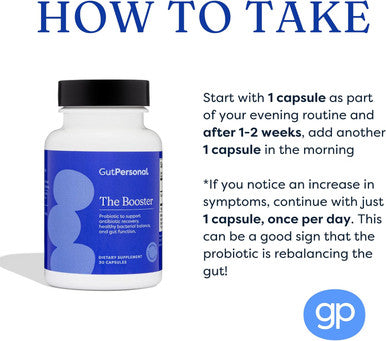 The Booster Targeted Probiotic For Gut Health: Boost Good Bacteria, Reduce Bad Bacteria, And Support The Immune System With 5 Billion Cfu Saccharomyces Boulardii, Capsules, 60 Servings
