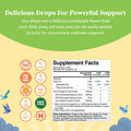 Natures Craft Liquid Omega 3 EPA DHA for Kids - Organic Vegan Omega 3 for Kids Brain Eye and Full Body Development with Vegan DHA EPA & ALA - Kids Omega 3 Liquid Supplement with Algae & Flaxseed Oil Liquid 2 Fl Oz